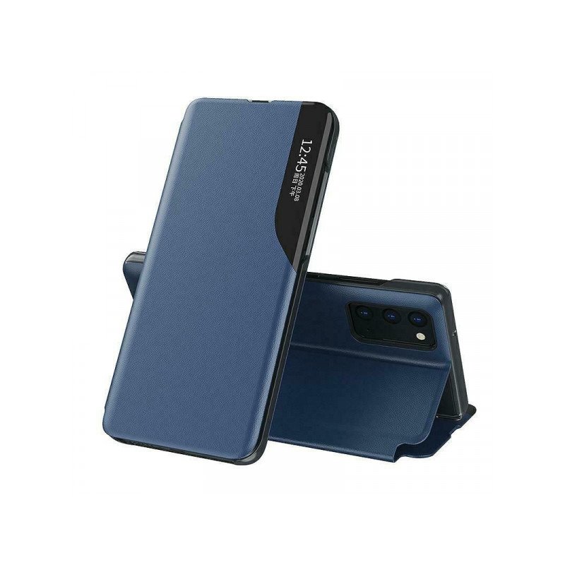 Viedtālruņa atveramais maciņš Samsung Galaxy A02S Smart Flip Dark Blue