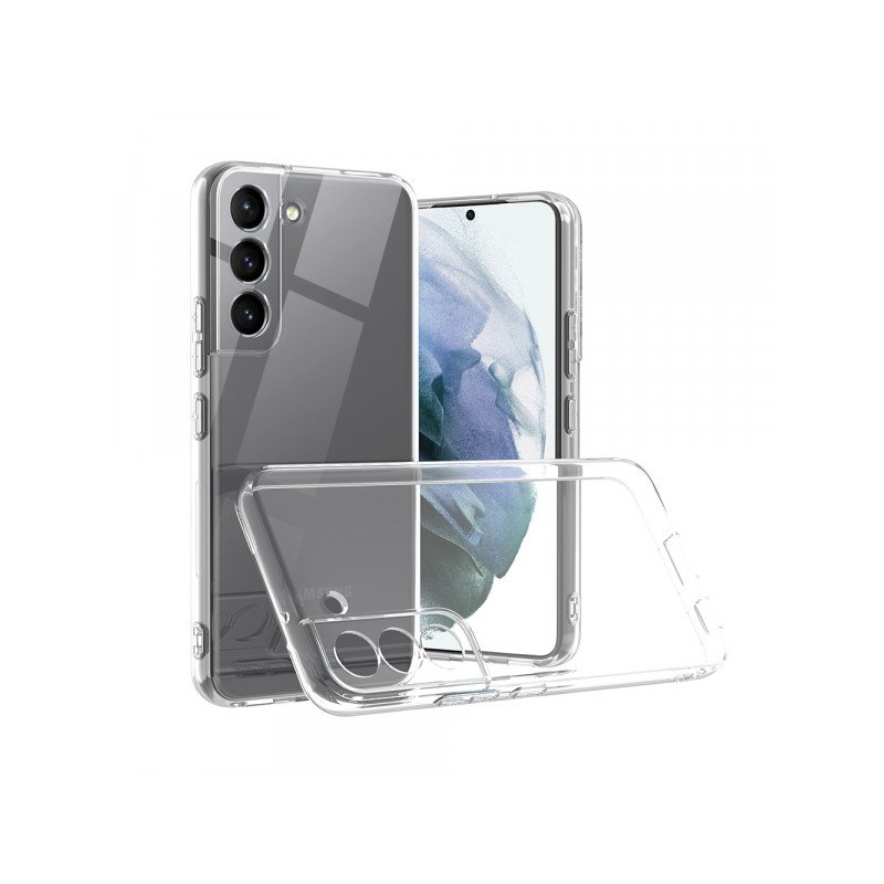 Viedtālruņa aizmugurējais vāciņš Samsung Galaxy S21 FE BC Silikon 2.0mm Cam Transparent