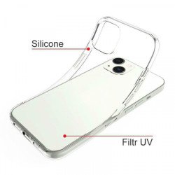 Viedtālruņa aizmugurējais vāciņš Apple iPhone 14 Pro BC Silikon 2.0mm Transparent
