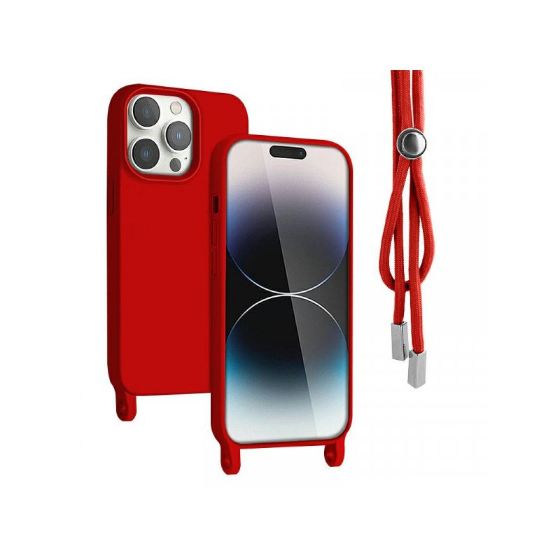 Viedtālruņa aizmugurējais vāciņš Apple iPhone 11 Rope Case Red