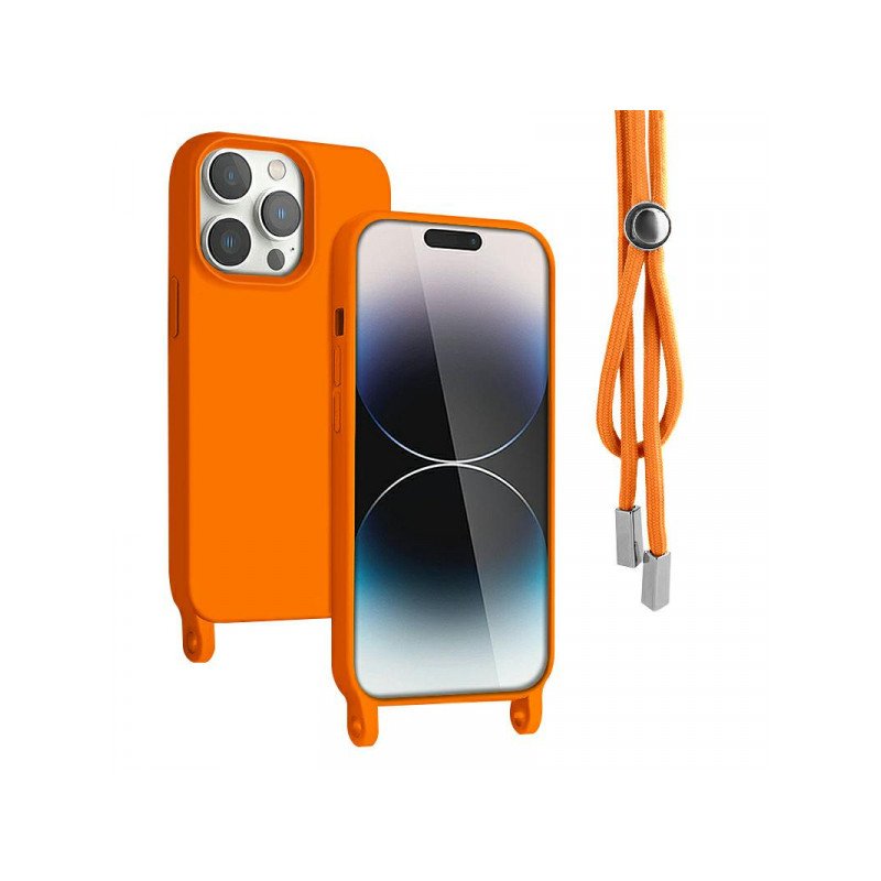 Viedtālruņa aizmugurējais vāciņš Apple iPhone 14 Pro Rope Case Orange