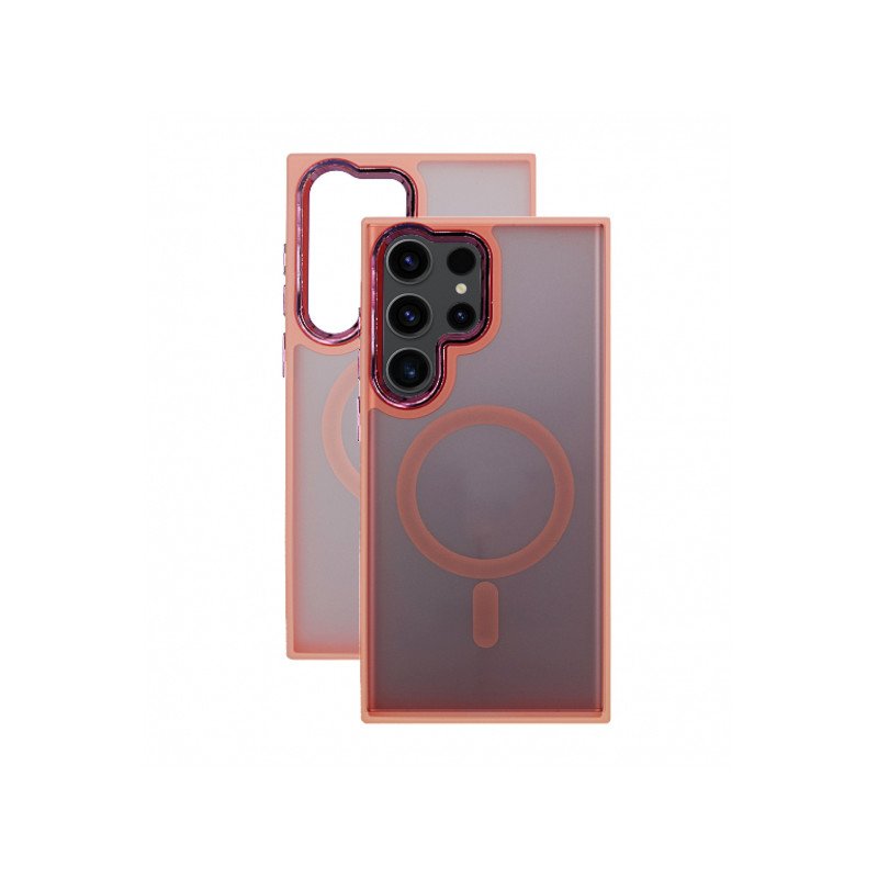 Viedtālruņa aizmugurējais vāciņš Apple iPhone 15 Pro Magsafe Case Pink, Transparent