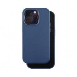 Viedtālruņa aizmugurējais vāciņš Apple iPhone 15 Pro Max Leather Mag Dark Blue