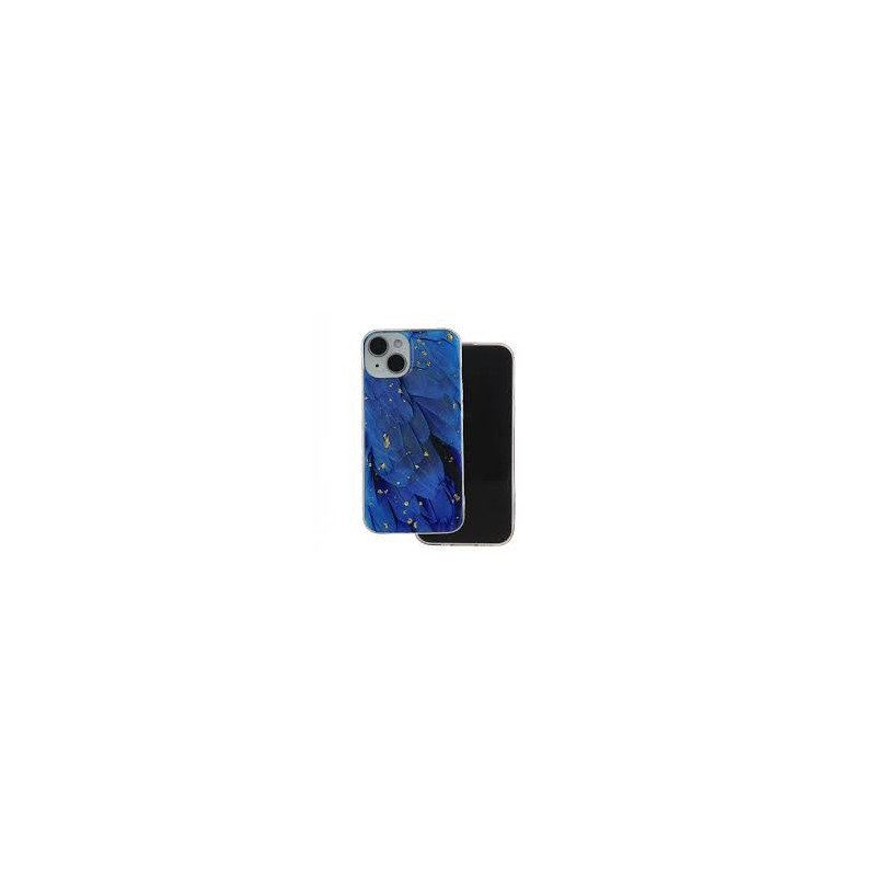 Viedtālruņa aizmugurējais vāciņš Samsung Galaxy S24 Ultra Gold Glam Blue, With Design