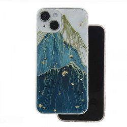 Viedtālruņa aizmugurējais vāciņš Samsung Galaxy A15 5G Gold Glam Blue, White, With Design