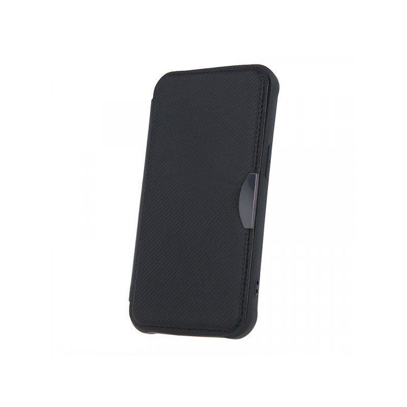 Viedtālruņa atveramais maciņš Apple iPhone 7 / 8 / SE 20 / SE 22 Smart Carbon Black