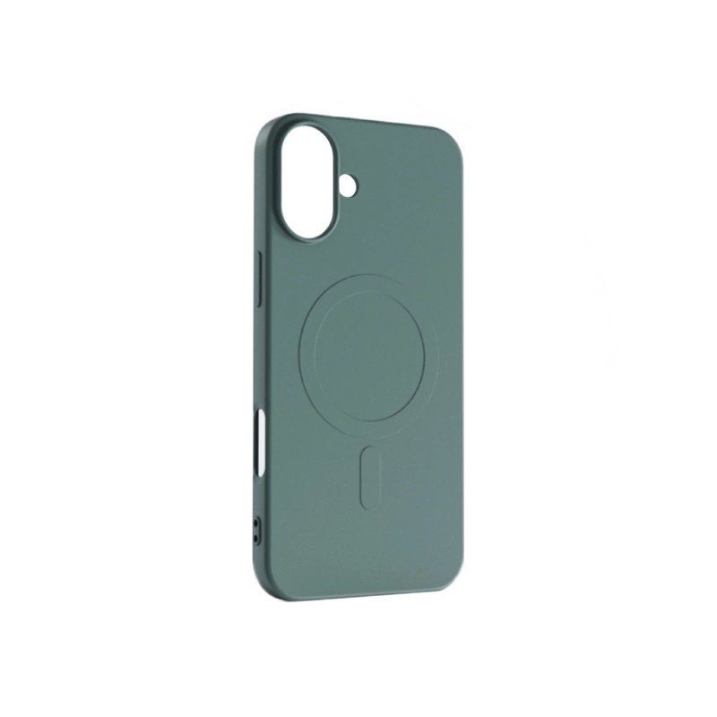 Viedtālruņa aizmugurējais vāciņš Apple Iphone 16 Silicon Mag case Dark Green