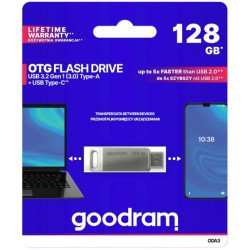 Ārējā atmiņa Flash Drive 128GB USB 3.2 / USB C Black