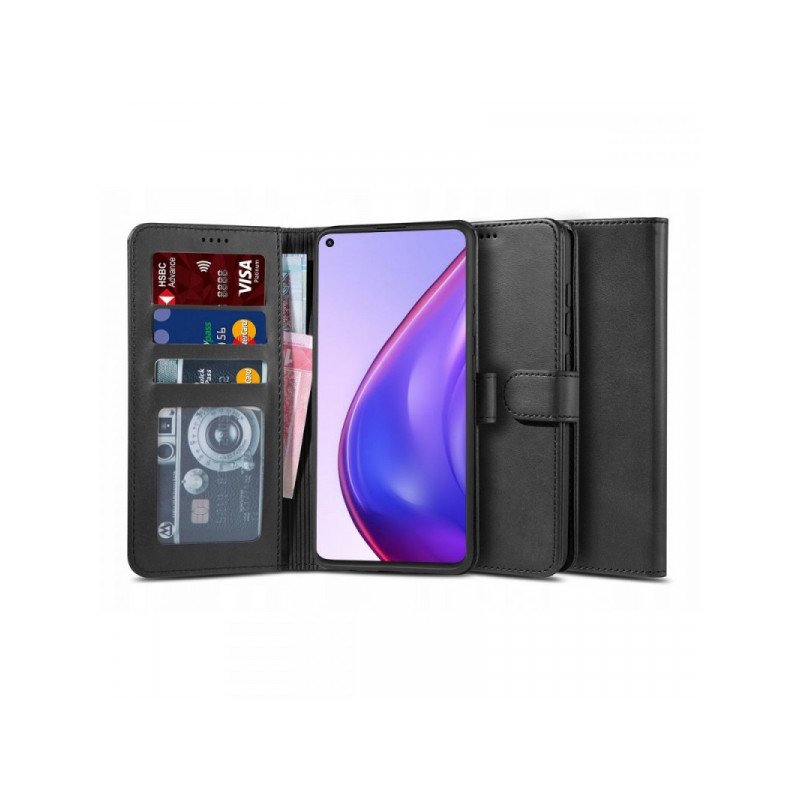 Viedtālruņa atveramais maciņš Xiaomi Redmi Note 9T Wallet 2 Black