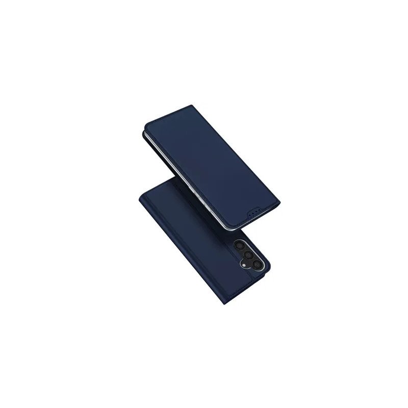 Viedtālruņa atveramais maciņš Samsung Galaxy A15 5G Skin Leather Blue