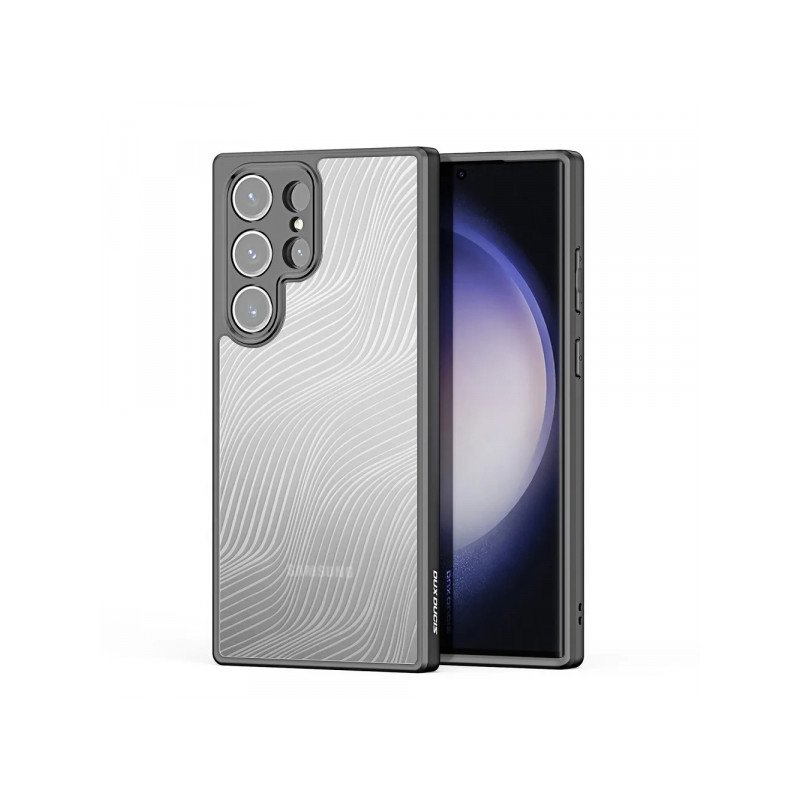 Viedtālruņa aizmugurējais vāciņš Samsung Galaxy S23 Ultra Aimo Black, Transparent
