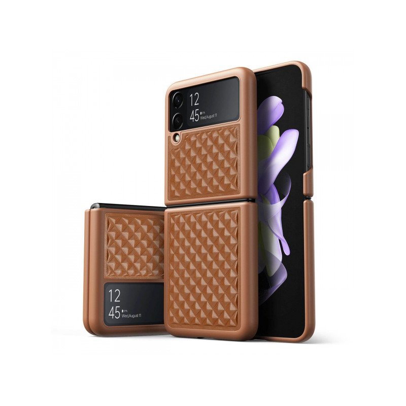 Viedtālruņa atveramais maciņš Samsung Galaxy Z Flip 4 Venice Brown