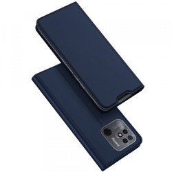 Viedtālruņa atveramais maciņš Xiaomi Redmi 10C Skin Leather Navy