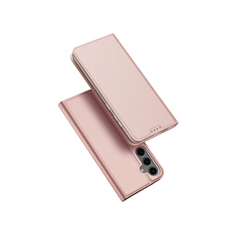 Viedtālruņa atveramais maciņš Samsung Galaxy S25 Plus Skin Pro Rose Gold
