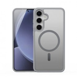 Viedtālruņa aizmugurējais vāciņš Samsung Galaxy S25 Yind MagSafe Grey, Transparent