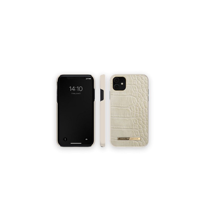Viedtālruņa aizmugurējais vāciņš Apple iPhone XR Caramel Croco Cream