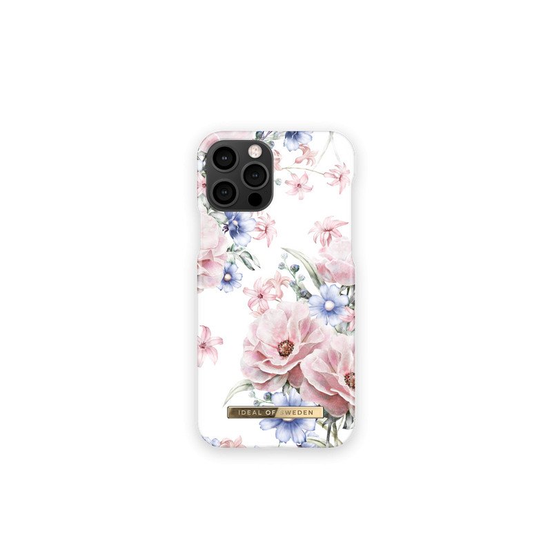 Viedtālruņa aizmugurējais vāciņš Apple iPhone 12 Pro Floral Romance Soft Pink, White, With Design