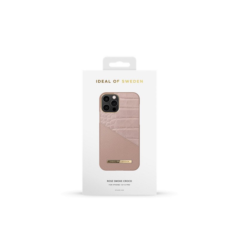Viedtālruņa aizmugurējais vāciņš Apple iPhone 12 Pro Rose Smoke Croco Pink