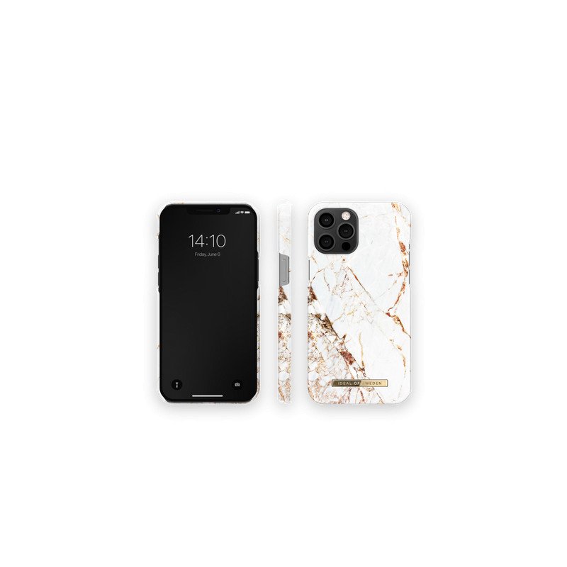 Viedtālruņa aizmugurējais vāciņš Apple iPhone 12 Pro Max Carrara Gold Gold, White, With Design