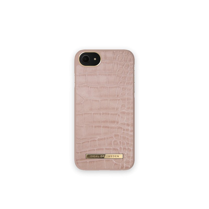 Viedtālruņa aizmugurējais vāciņš Apple iPhone 7 / 8 / SE 20 / SE 22 Rose Croco Soft Pink