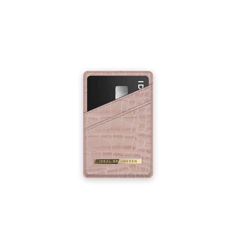 Viedtālruņa karšu kabatiņa Rose Croco Soft Pink