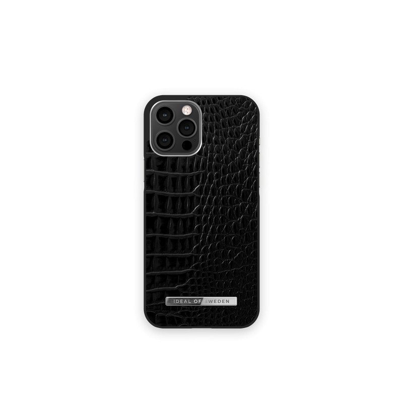 Viedtālruņa aizmugurējais vāciņš Apple iPhone 7 / 8 / SE 20 / SE 22 Neo Noir Croco Silver Black