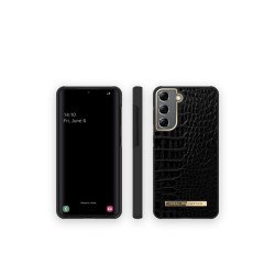 Viedtālruņa aizmugurējais vāciņš Samsung Galaxy S21 Neo Noir Croco Black