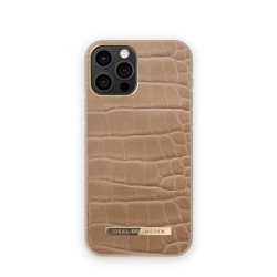 Viedtālruņa aizmugurējais vāciņš Apple iPhone 12 Pro Camel Croco Light Brown