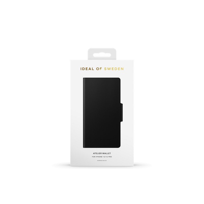 Viedtālruņa atveramais maciņš Apple iPhone 12 Pro Intense Black Wallet Black