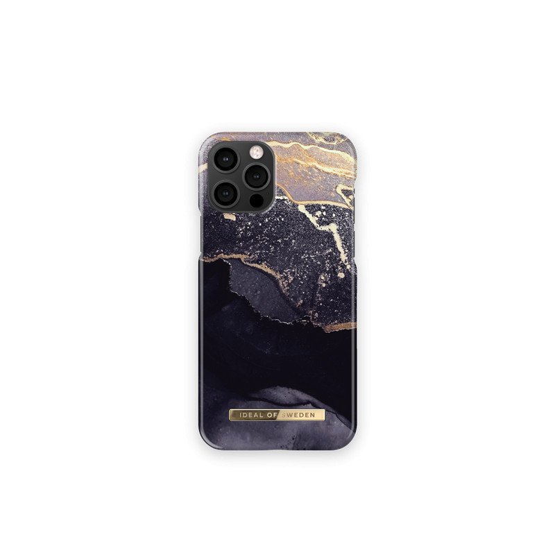 Viedtālruņa aizmugurējais vāciņš Apple iPhone 12 Pro Golden Twilight Marble Dark Blue, Gold, With Design