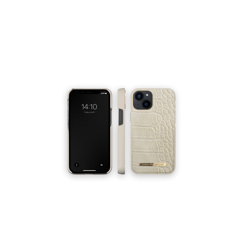 Viedtālruņa aizmugurējais vāciņš Apple iPhone 13 Mini Caramel Croco Cream