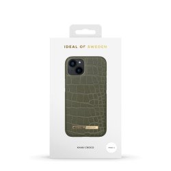 Viedtālruņa aizmugurējais vāciņš Apple iPhone 13 Khaki Croco Khaki Green
