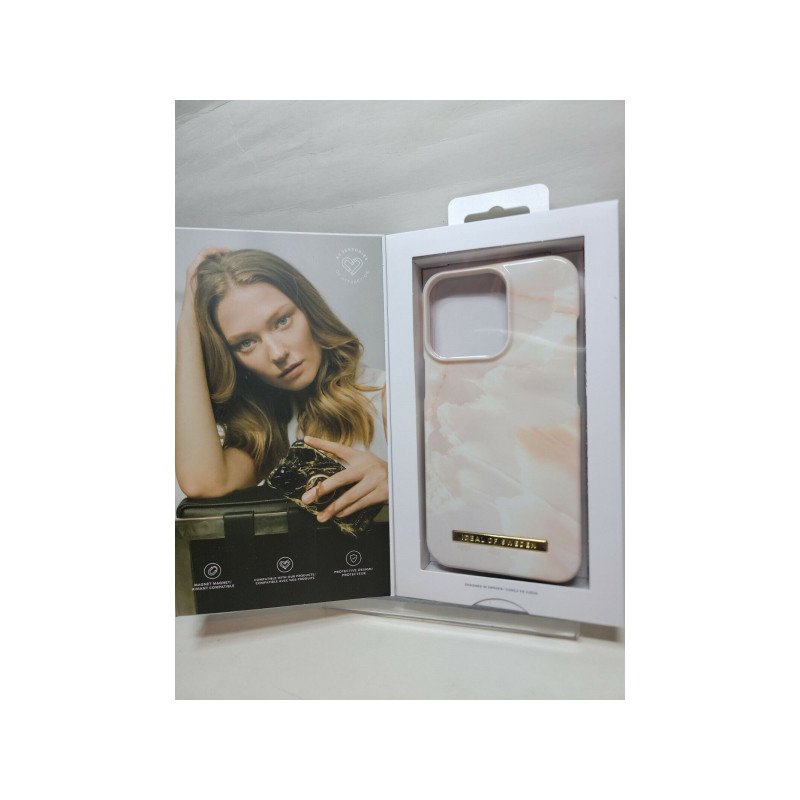 Viedtālruņa aizmugurējais vāciņš Apple iPhone 13 Pro Rose Pearl Marble Pink, Pearl, With Design