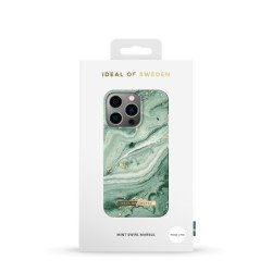 Viedtālruņa aizmugurējais vāciņš Apple iPhone 13 Pro Mint Swirl Marble Mint, With Design