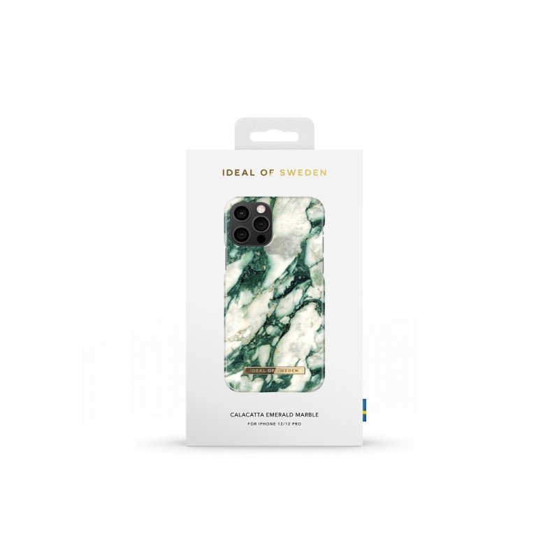 Viedtālruņa aizmugurējais vāciņš Apple iPhone 12 Pro Calacatta Emerald Marble Green, White
