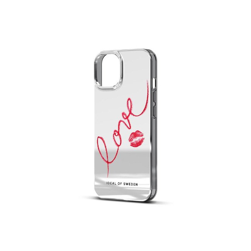 Viedtālruņa aizmugurējais vāciņš Apple iPhone 14 Pro Max Mirror Love Silver, With Design