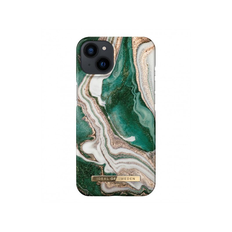 Viedtālruņa aizmugurējais vāciņš Apple iPhone 14 Plus Golden Jade Marble Beige, Green, With Design