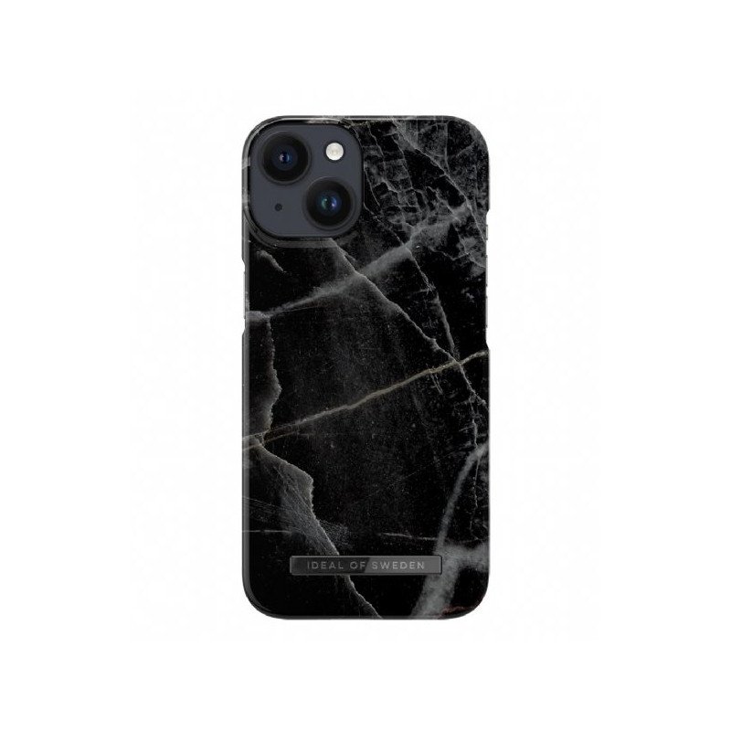 Viedtālruņa aizmugurējais vāciņš Apple iPhone 14 Pro Black Thunder Marble Black, Grey, With Design