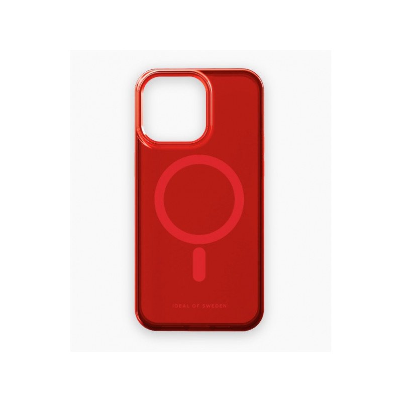 Viedtālruņa aizmugurējais vāciņš Apple Iphone 15 Clear Case Mag Red
