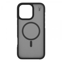 Viedtālruņa aizmugurējais vāciņš Apple Iphone 16 Bumper Case MagSafe Black, Transparent