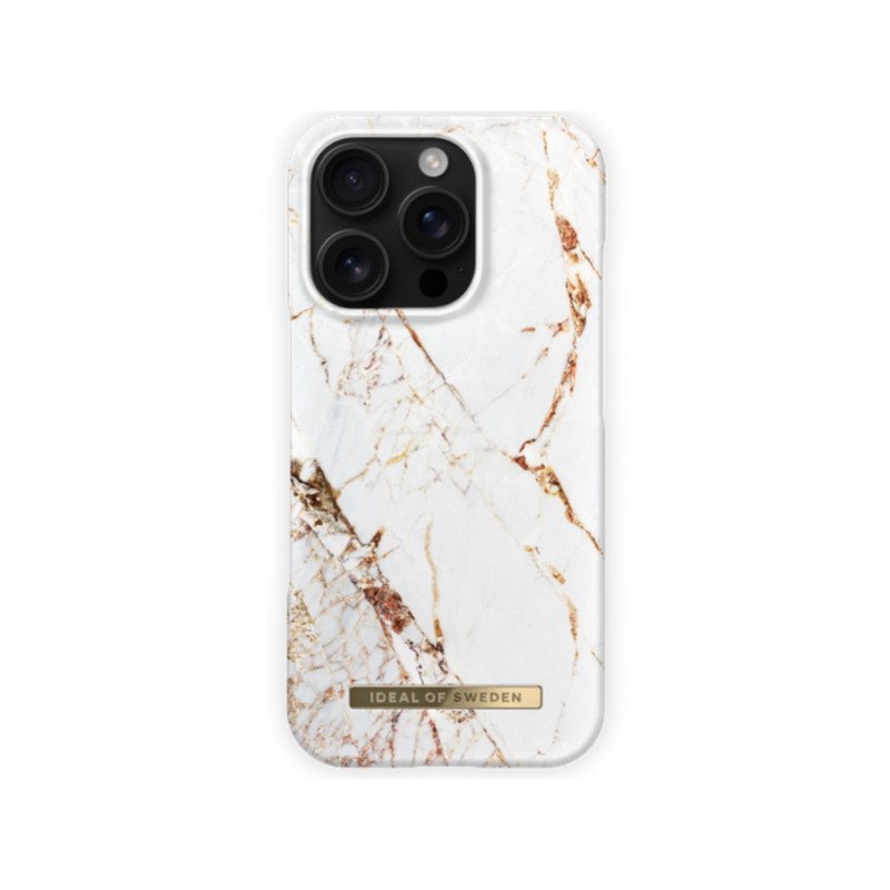 Viedtālruņa aizmugurējais vāciņš Apple iPhone 16 Pro Carrara Gold Gold, White, With Design