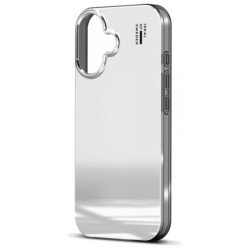 Viedtālruņa aizmugurējais vāciņš Apple Iphone 16 Mirror Rose Silver