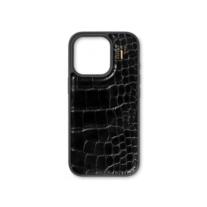 Viedtālruņa aizmugurējais vāciņš Apple iPhone 16 Pro Black Croco Black