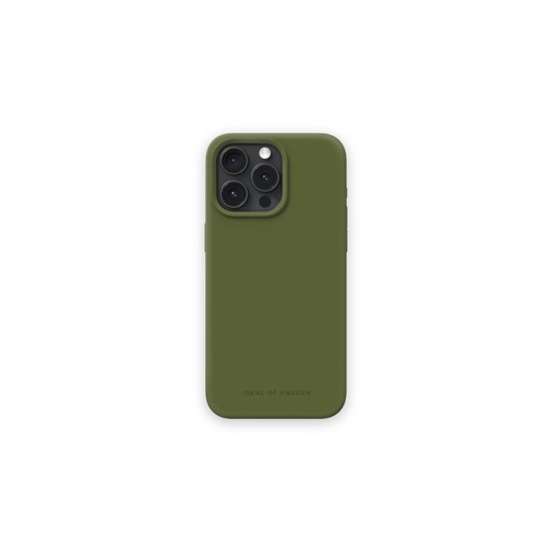 Viedtālruņa aizmugurējais vāciņš Apple iPhone 15 Pro Max Silicone Mag Khaki Green