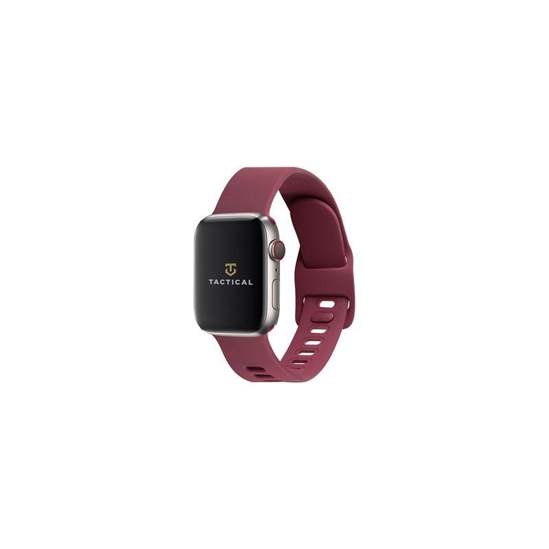 Viedpulksteņa siksniņa Apple 798 Silicone Band with Buckle Maroon
