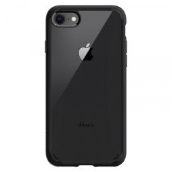 Viedtālruņa aizmugurējais vāciņš Apple iPhone 7 / 8 / SE 20 / SE 22 Ultra Hybrid Black, Transparent