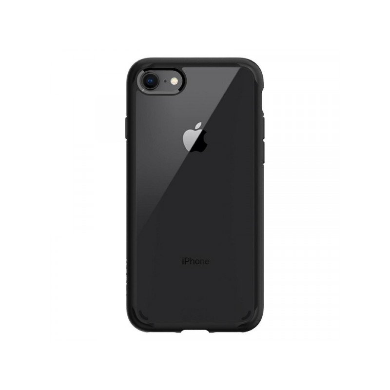 Viedtālruņa aizmugurējais vāciņš Apple iPhone 7 / 8 / SE 20 / SE 22 Ultra Hybrid Black, Transparent