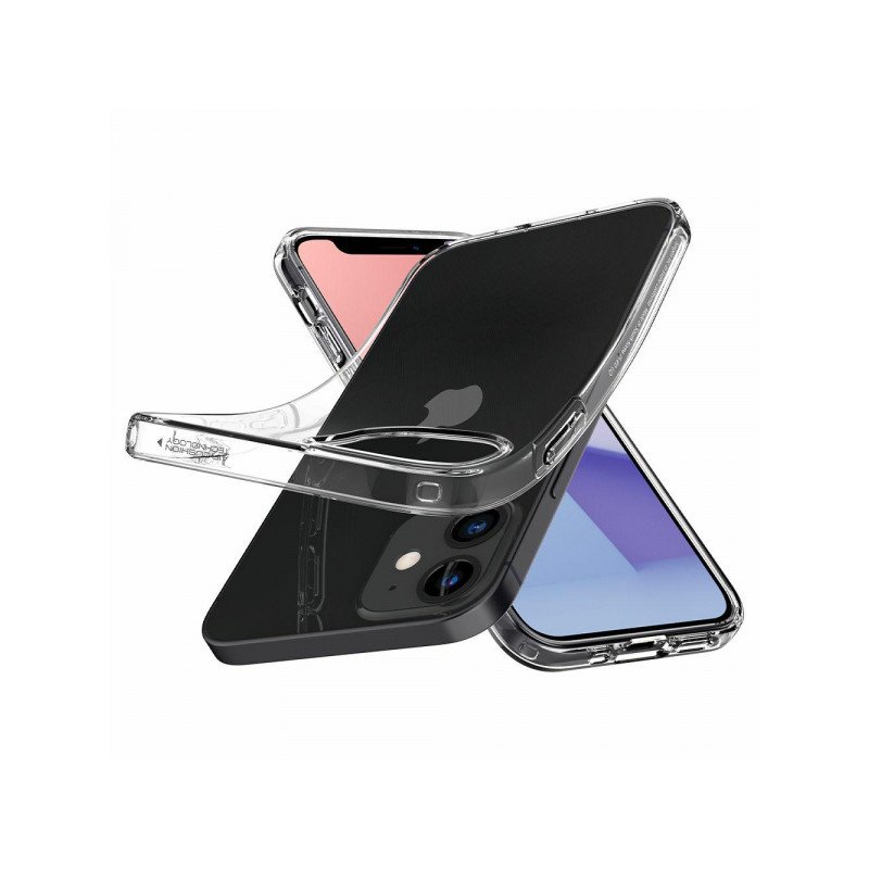 Viedtālruņa aizmugurējais vāciņš Apple iPhone 12 Mini Liquid Crystal Transparent