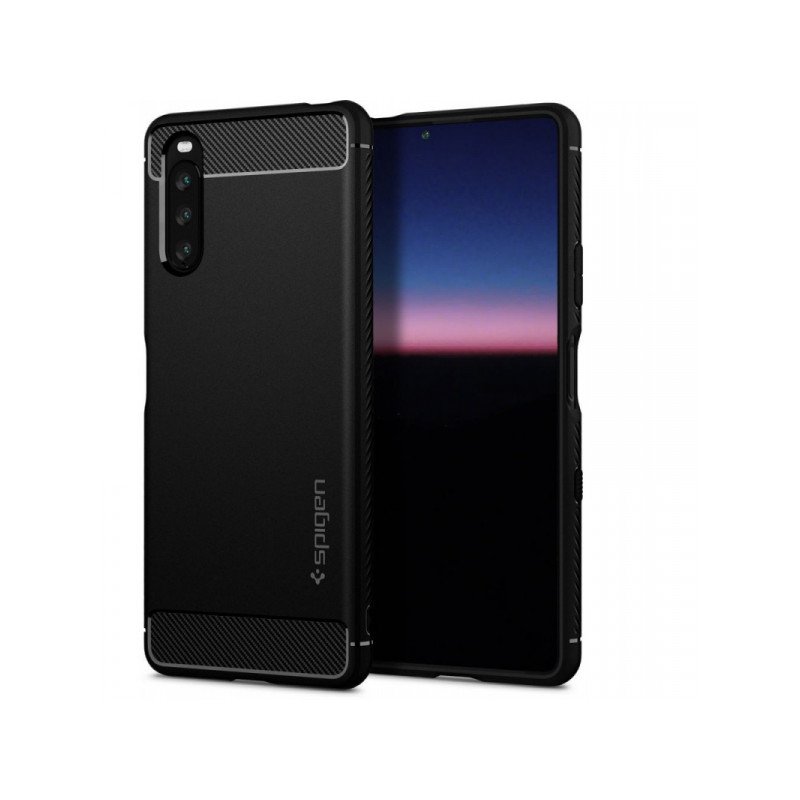 Viedtālruņa aizmugurējais vāciņš Xperia 10 III Rugged Armor Black