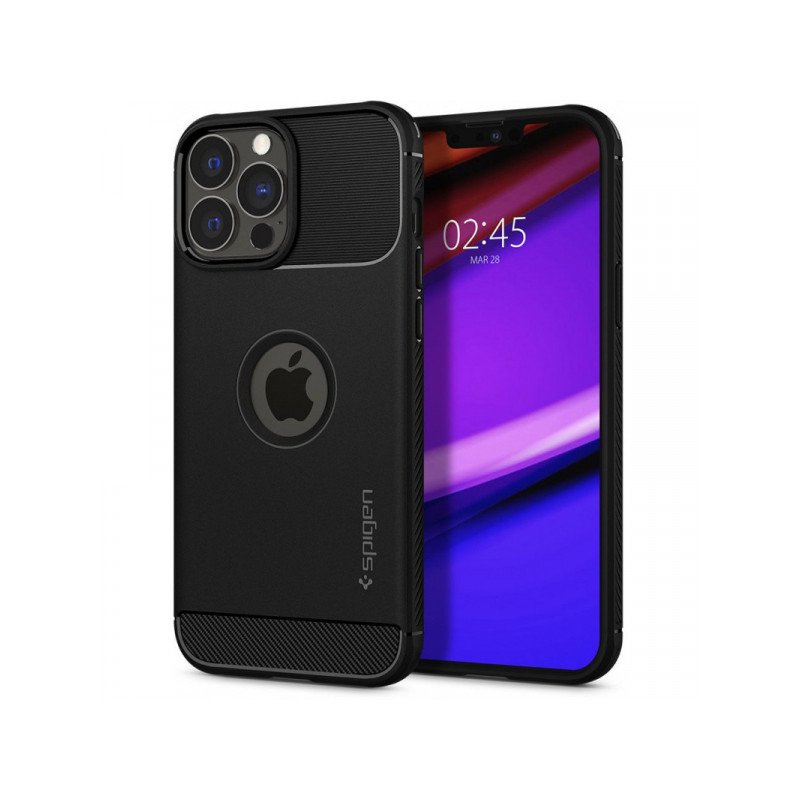 Viedtālruņa aizmugurējais vāciņš Apple iPhone 13 Pro Max Rugged Armor Black